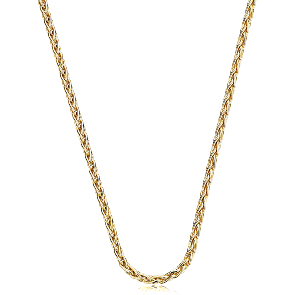 Wheat Chain in 14k Yellow Gold (1.2 mm)