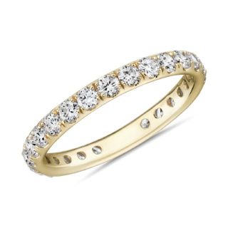Riviera Pavé Diamond Eternity Ring in 18k Yellow Gold (1 ct. tw.)