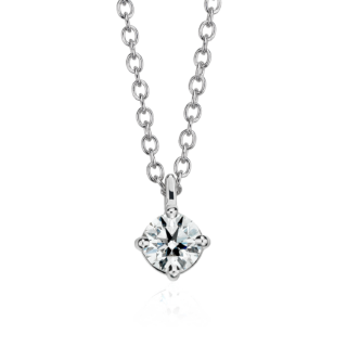 Astor Diamond Solitaire Pendant in Platinum (1/2 ct. tw.) - F / VS2