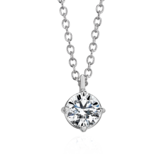 Astor Diamond Solitaire Pendant in Platinum (1 ct. tw.) - H / SI2
