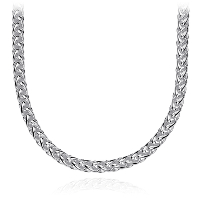 18" Wheat Chain Necklace in Sterling Silver (4.8 mm)